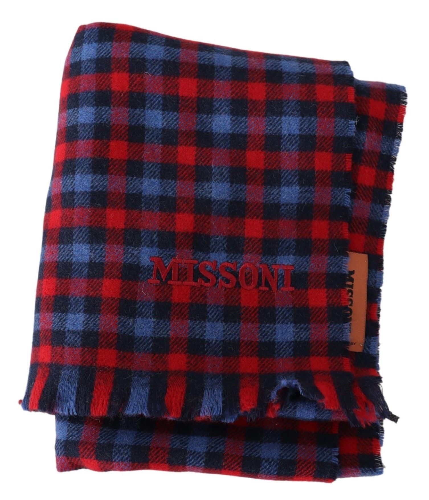 Multicolor Check Wool Unisex Neck Wrap Shawl