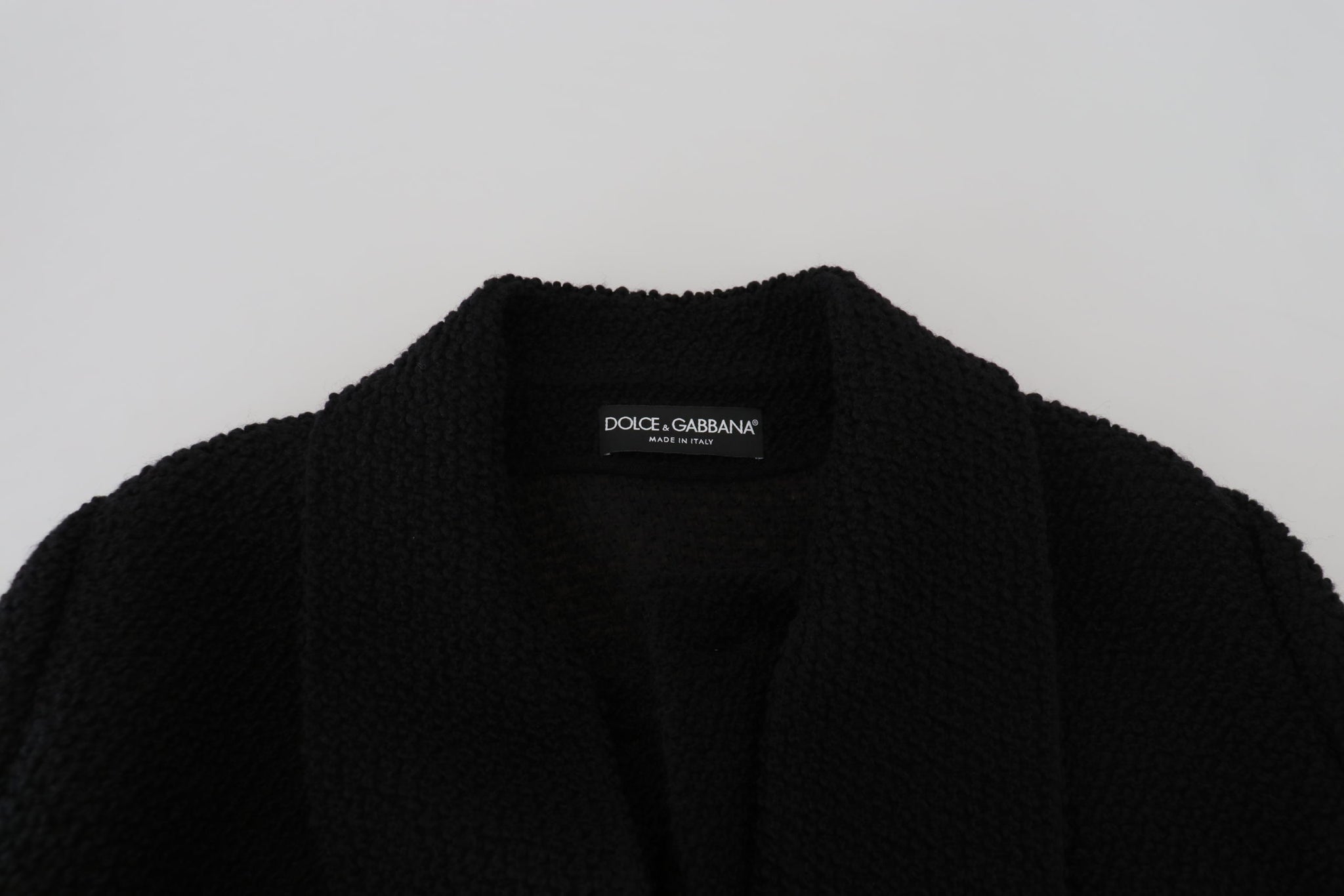 Black Wool Coat Blazer Wrap Jacket