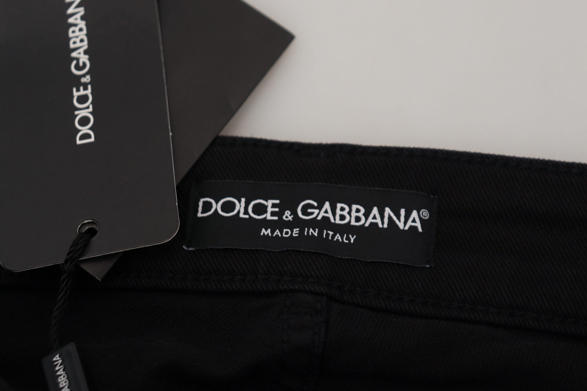Black Cotton Skinny Mid Waist Denim Jeans