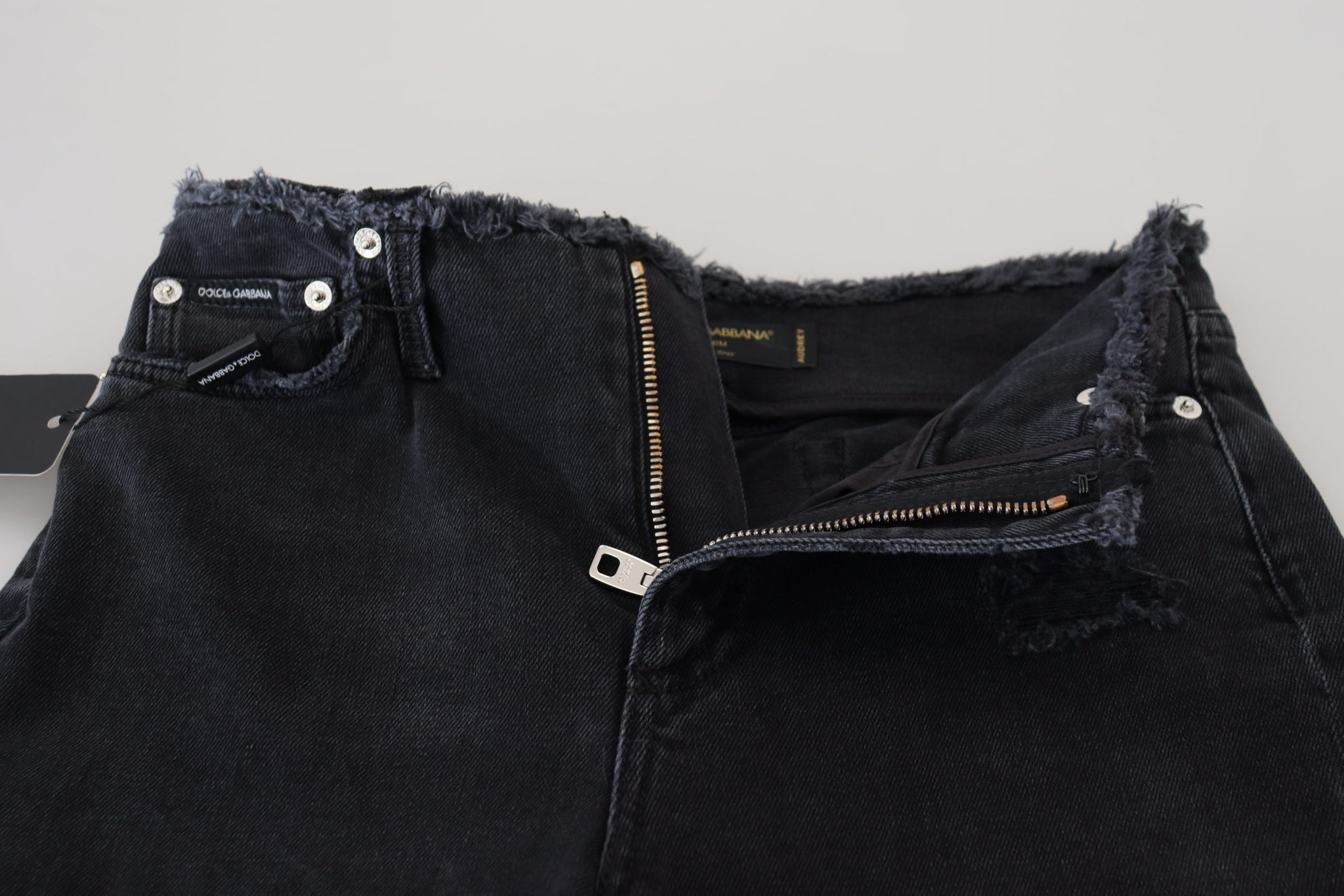 Black Cotton Skinny High Waist Denim Jeans