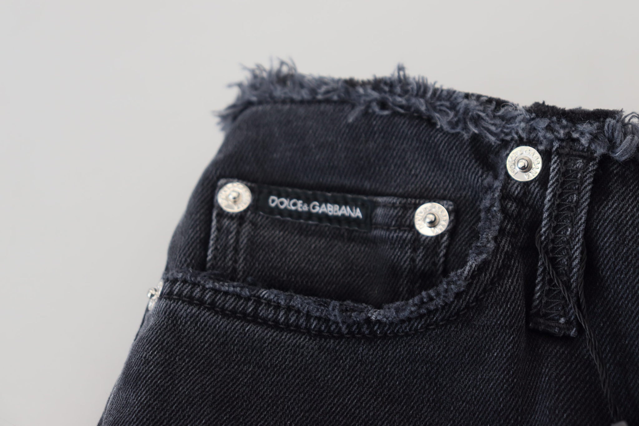 Black Cotton Skinny High Waist Denim Jeans