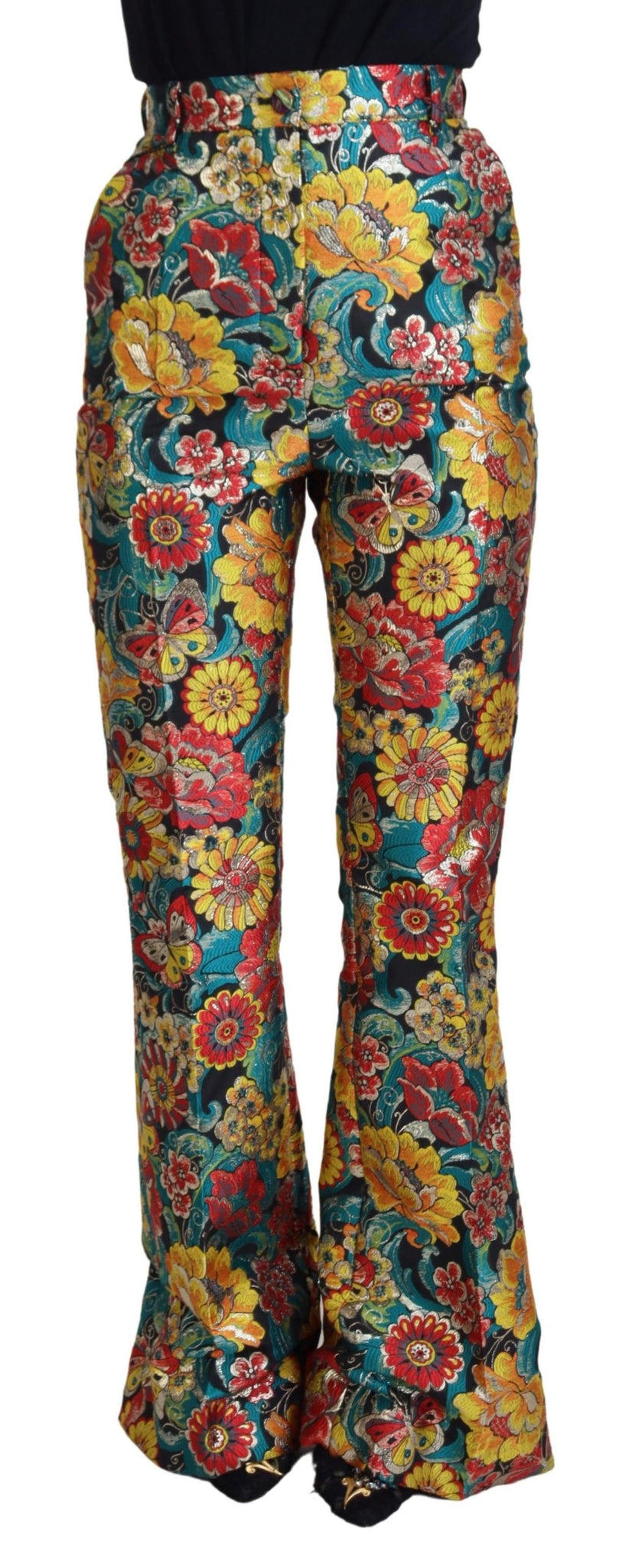 Multicolor Floral Women Flared Pants