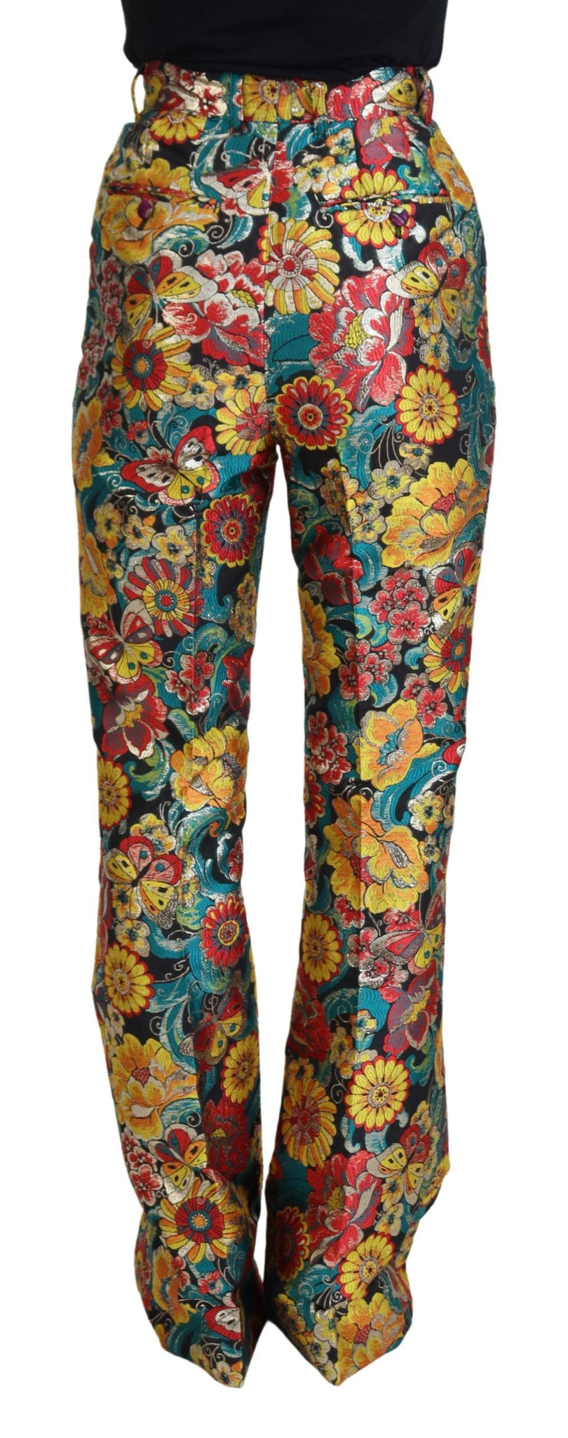 Multicolor Floral Women Flared Pants