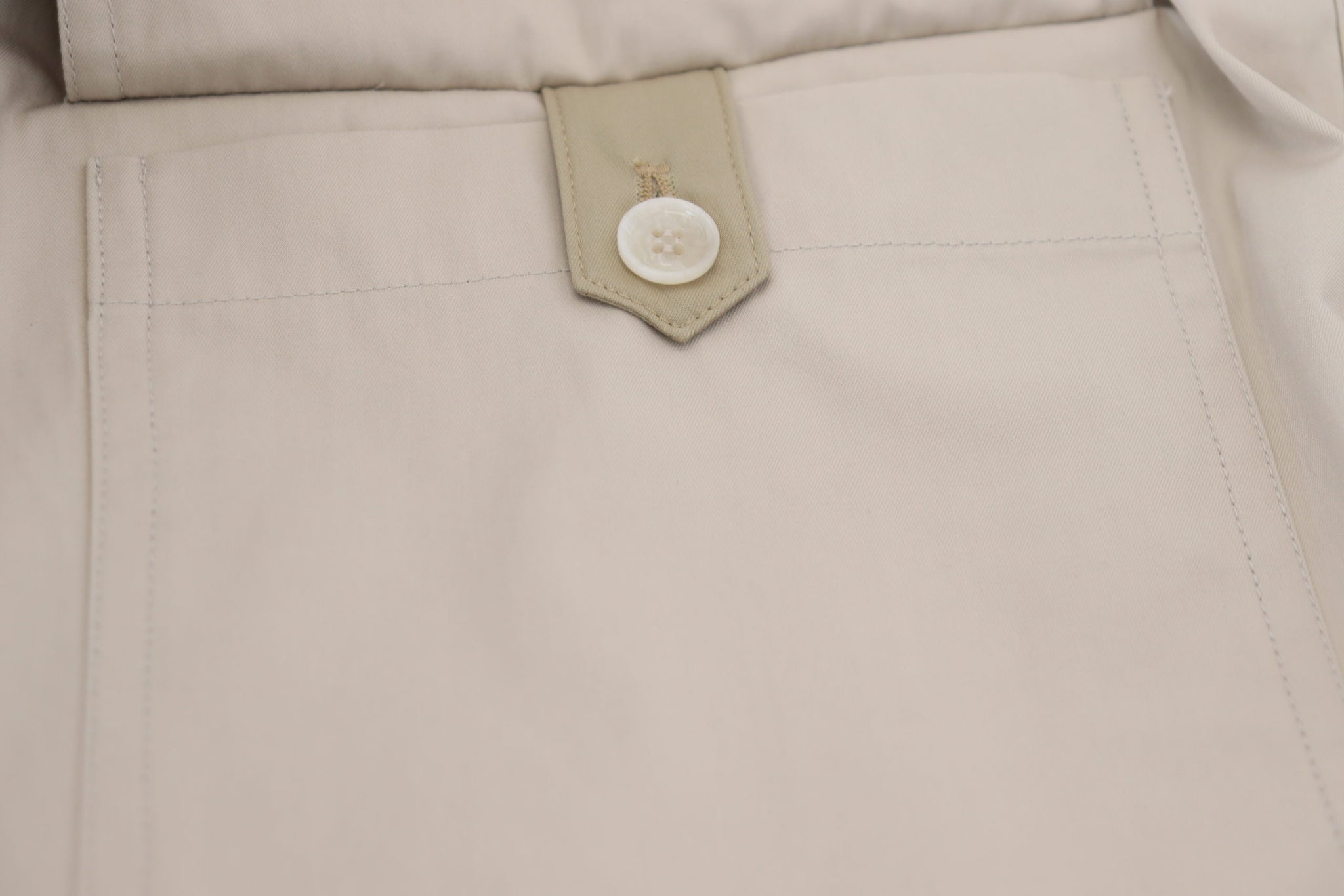 Beige Cotton Women Cargo Pants