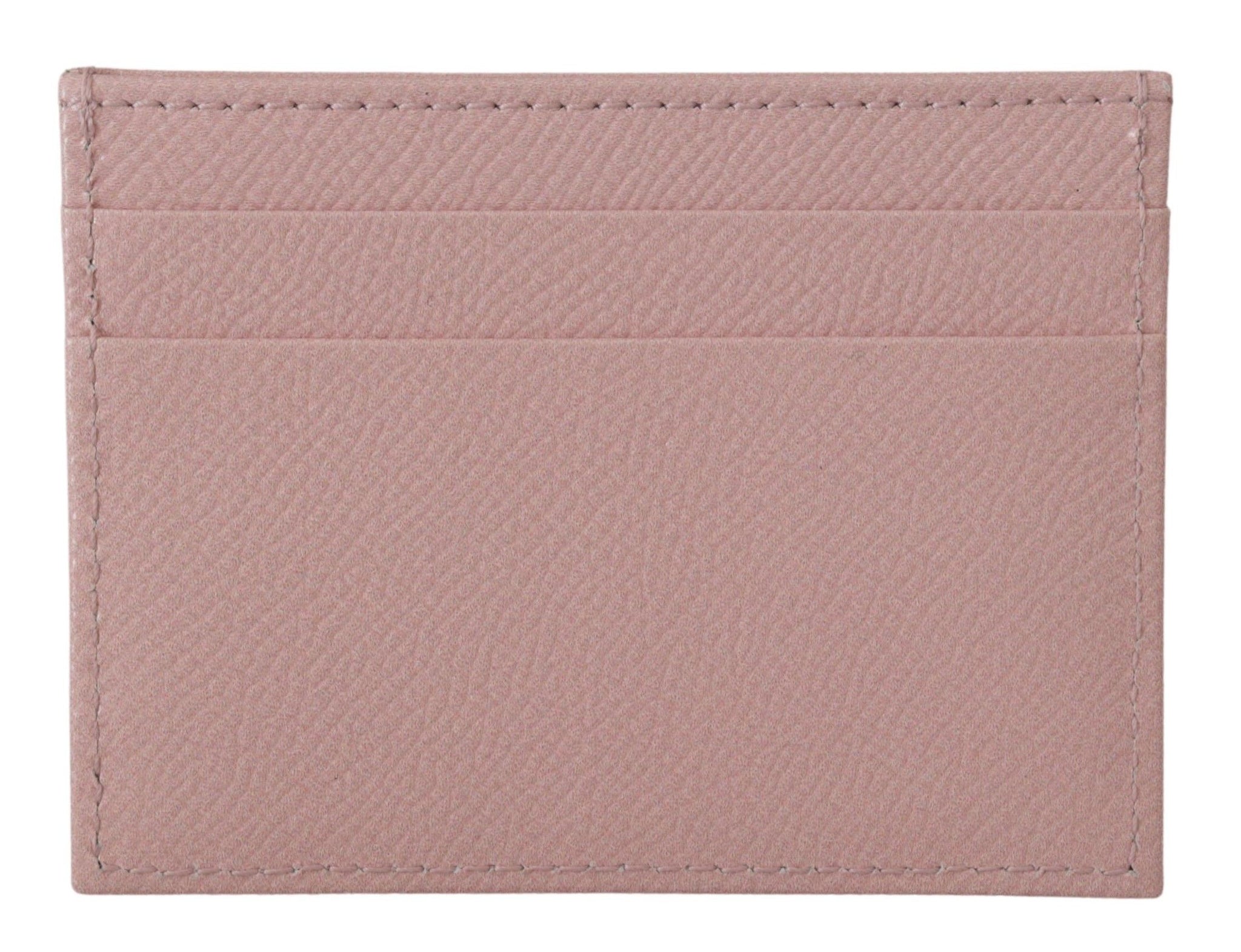 Pink Leather #DGLovesLondon Women Cardholder Case Wallet
