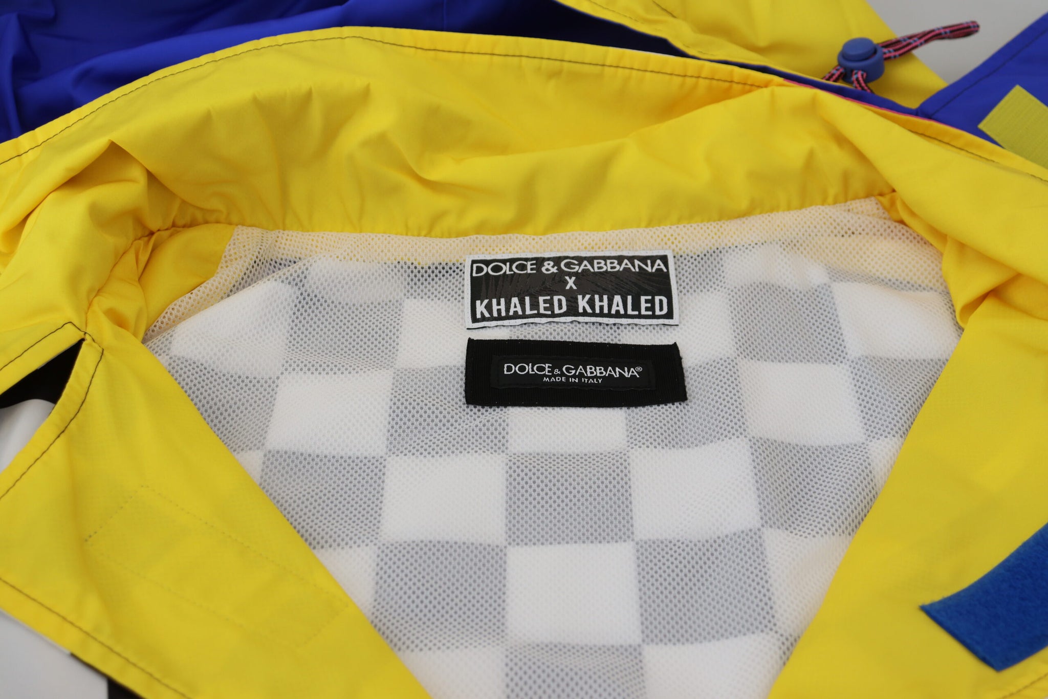 Dolce & Gabbana Multicolor Patterned DG Hooded Jacket