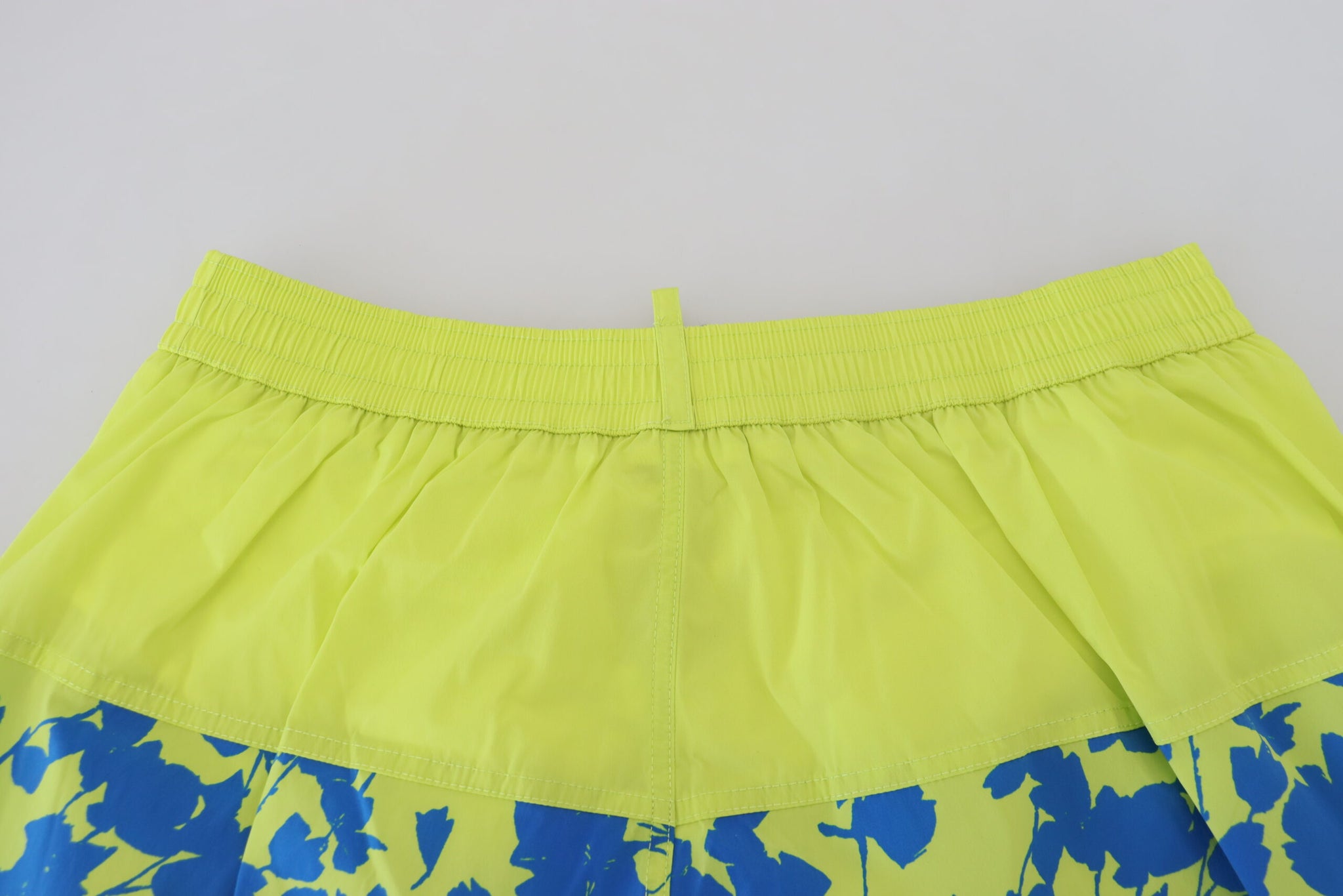 Dsquared² Blue Green Logo Print Men Beachwear Shorts Swimwear