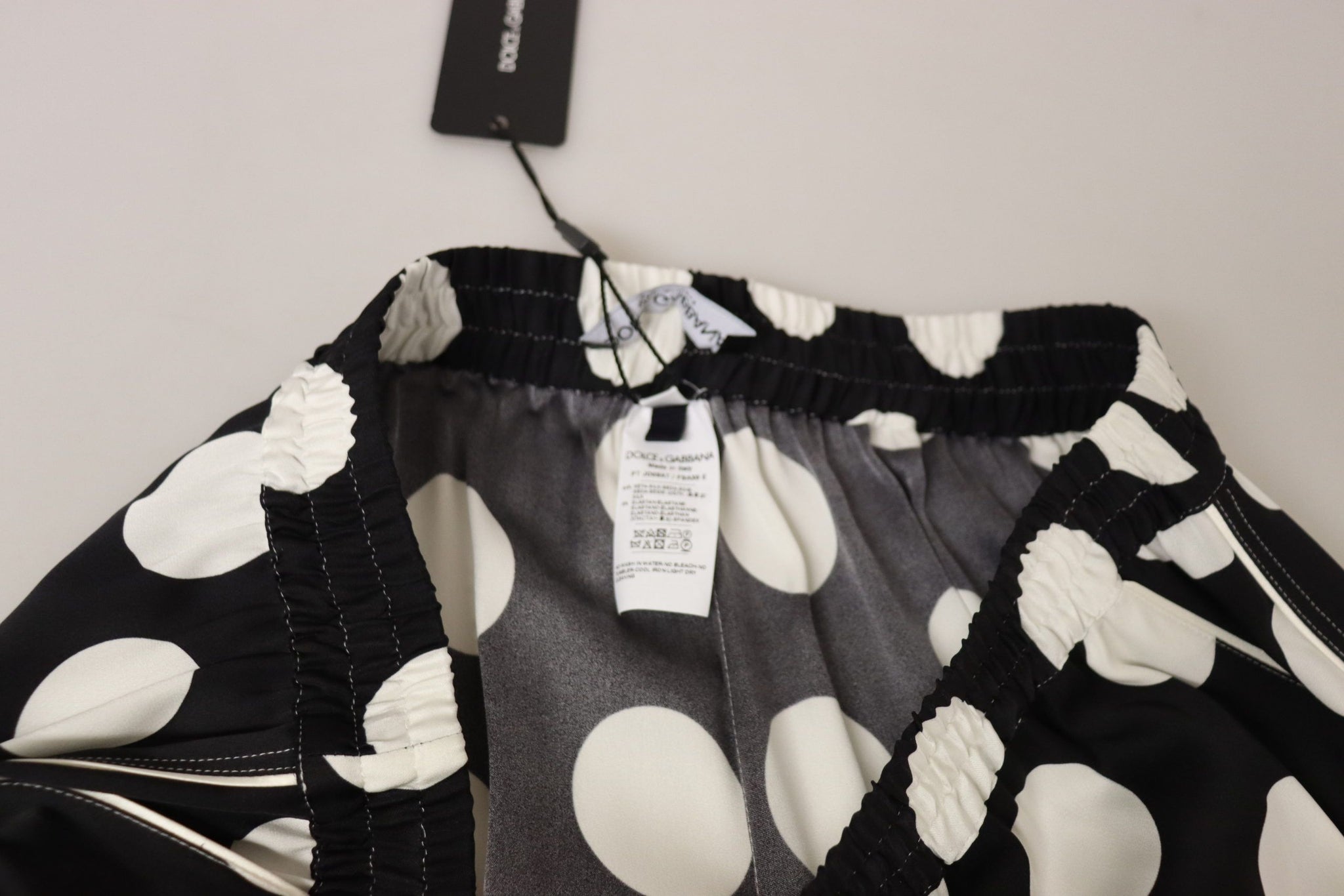 Polka Dot Mid Waist Cropped Trouser Pants