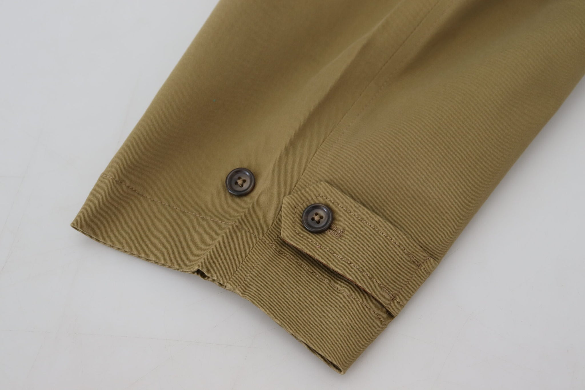 Dolce & Gabbana Green Cotton Floral Print Men Pants