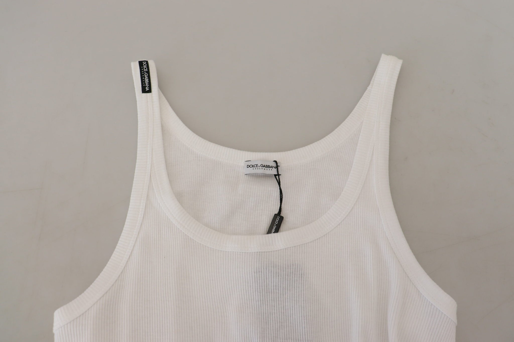 Dolce & Gabbana Cotton White Tank Sleeveless Underwear T-shirt