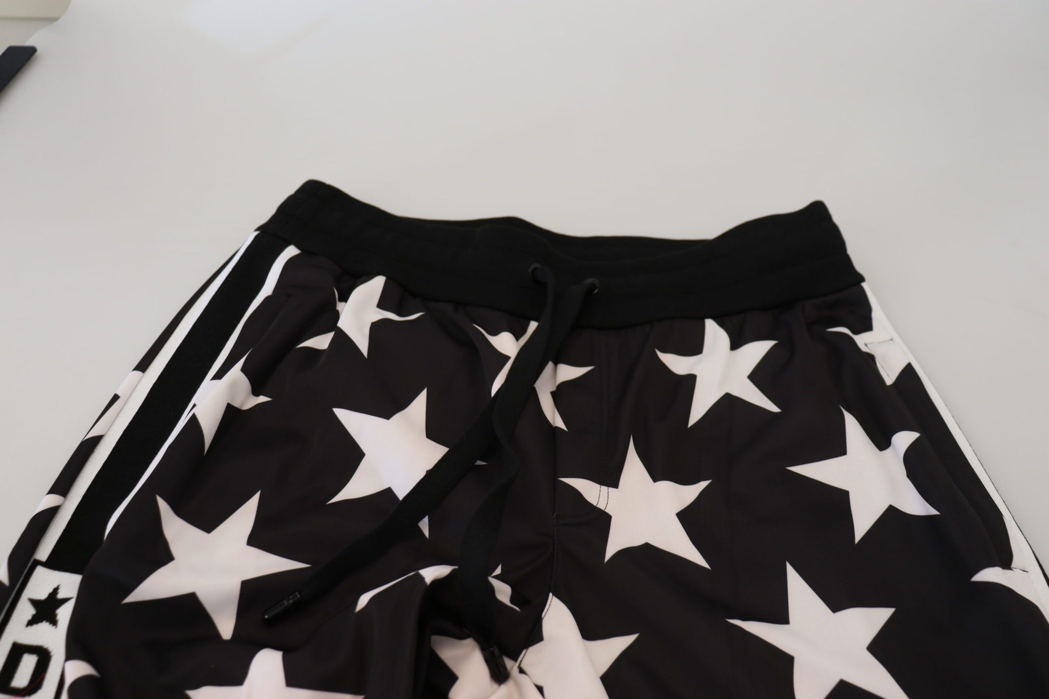 Black White Star Print DG Royals Pants