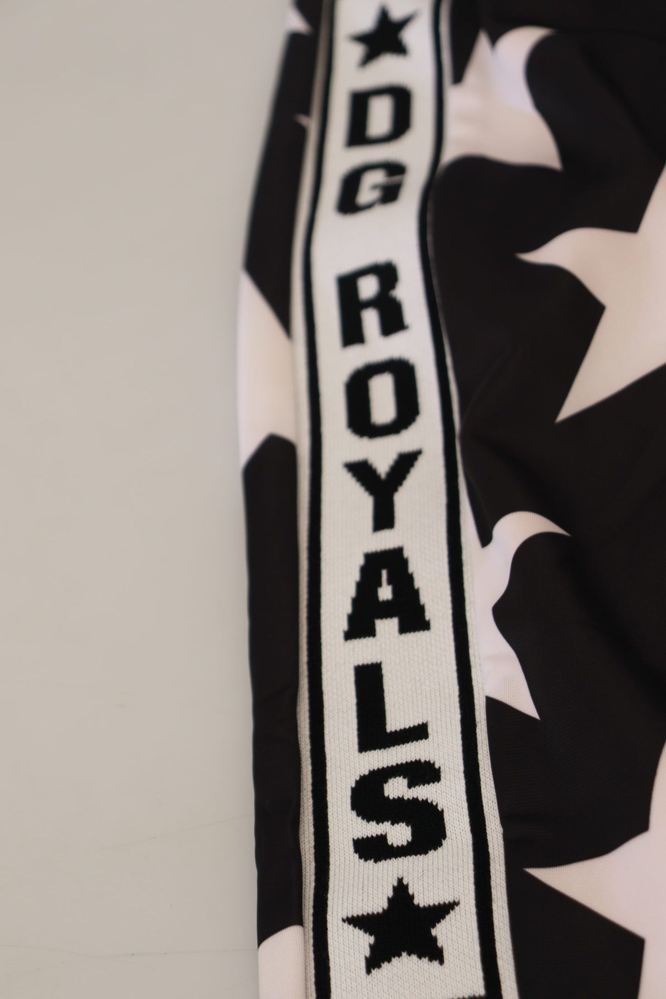 Black White Star Print DG Royals Pants