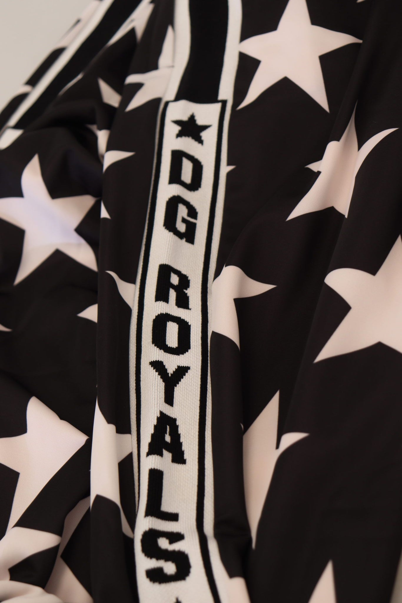 Black White Star Print DG Royals Pants