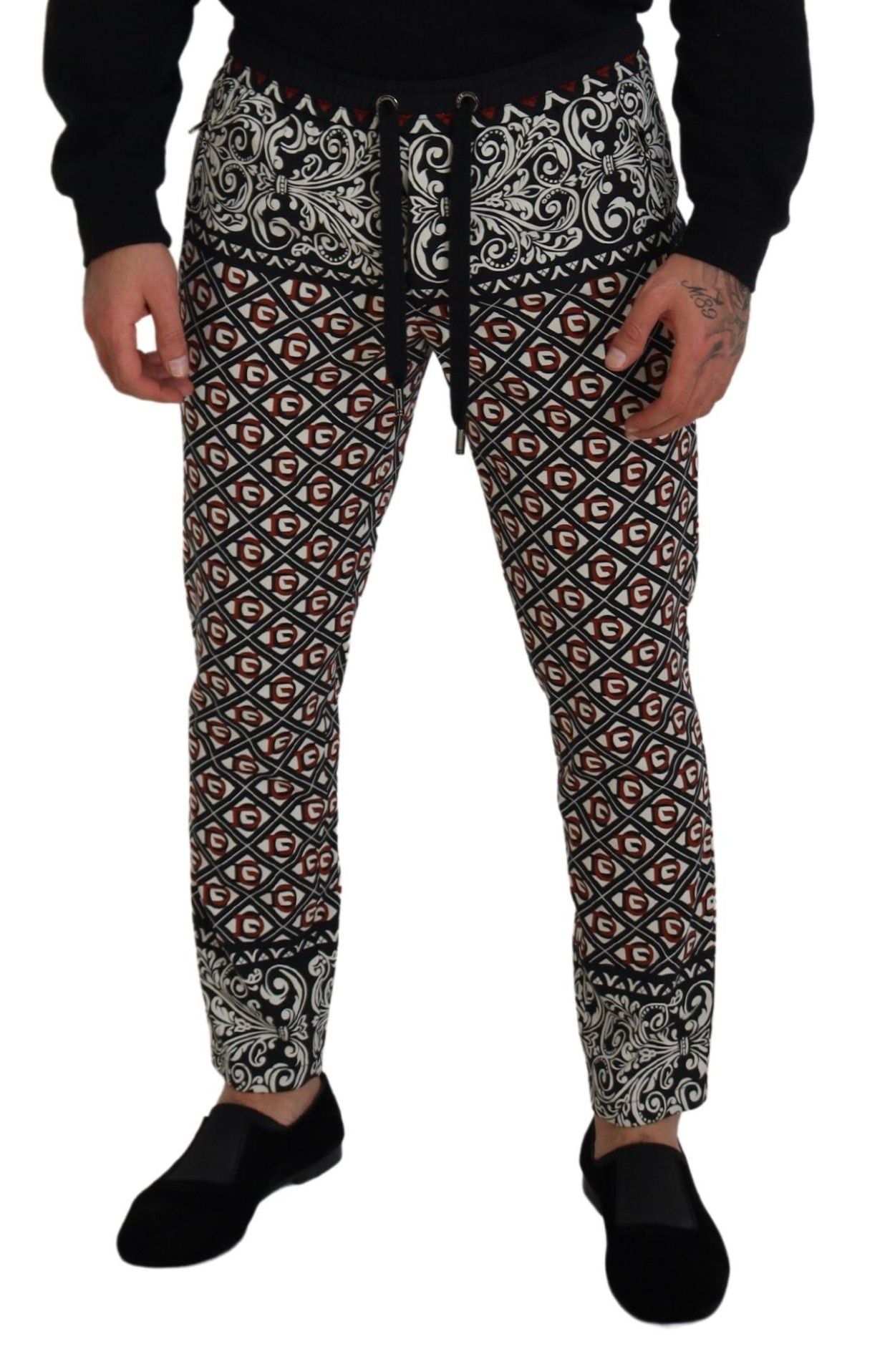 Multicolor Baroque Sweatpants Jogging Pants