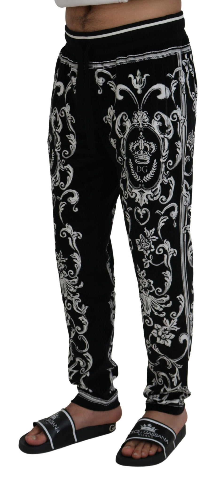 Black Cotton Heritage Sweatpants Jogging Pants