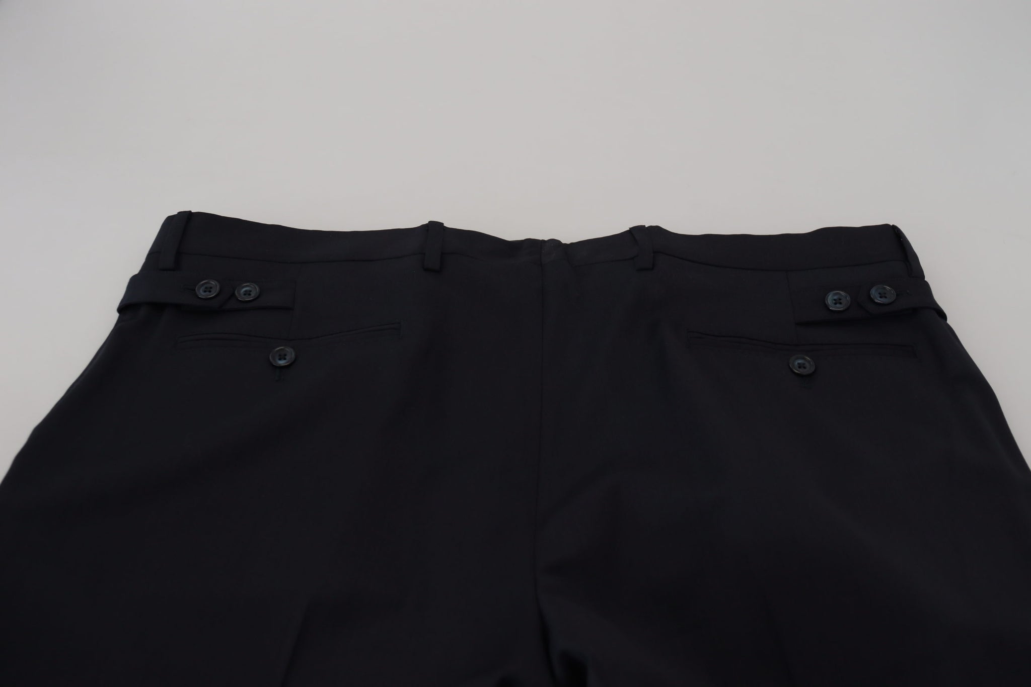 Blue Wool Chino Formal Pants