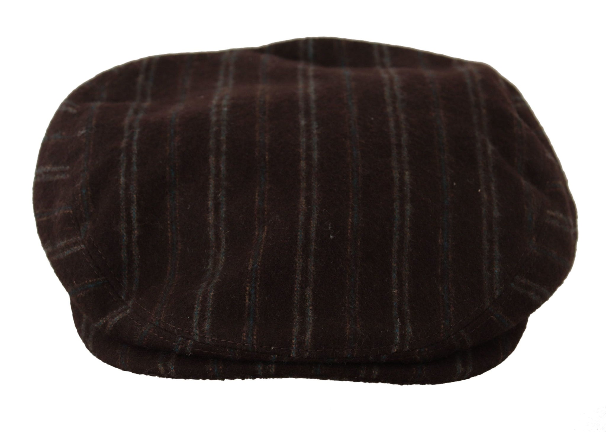 Brown Stripes Newsboy Men Capello Wool Hat