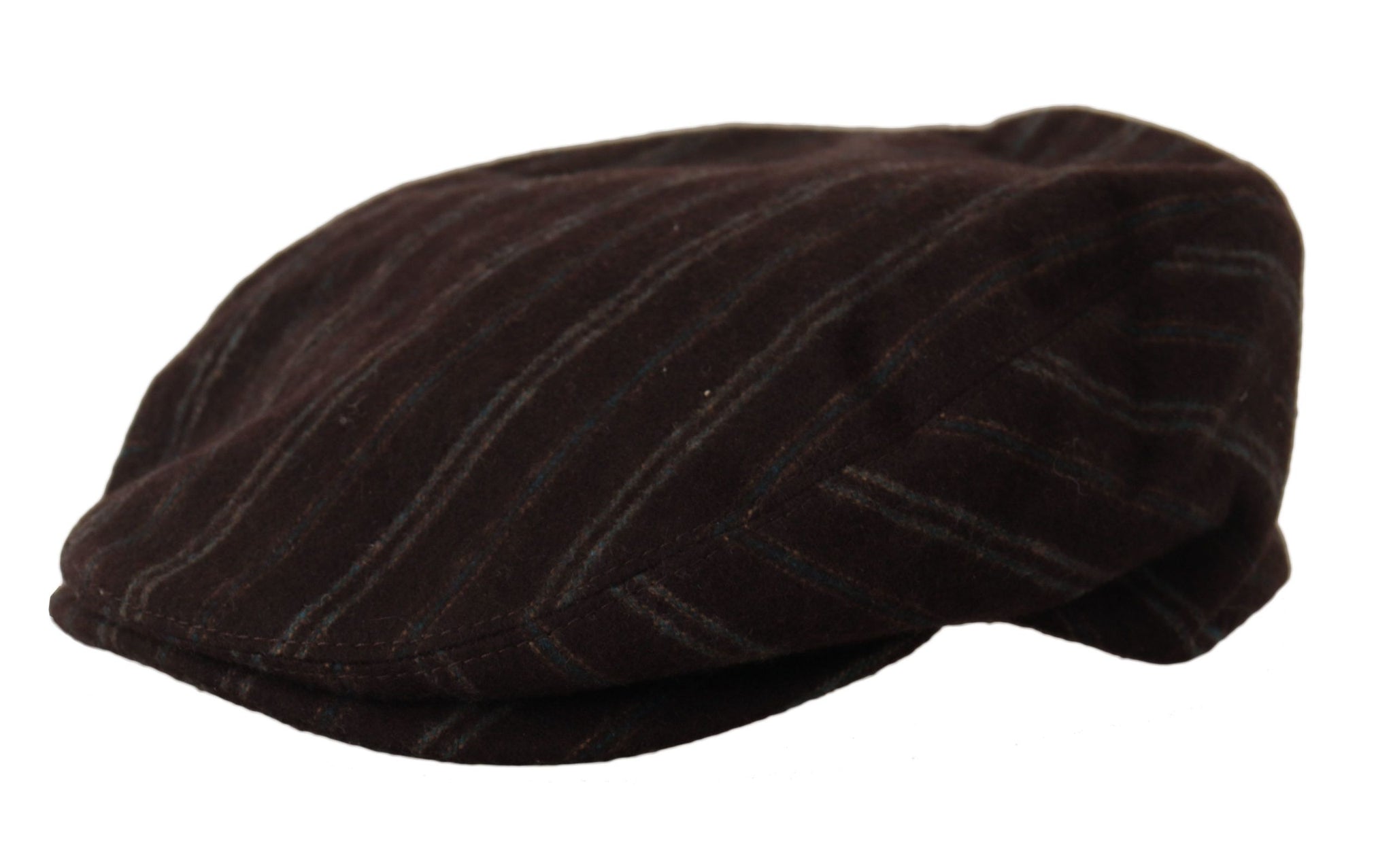 Brown Stripes Newsboy Men Capello Wool Hat