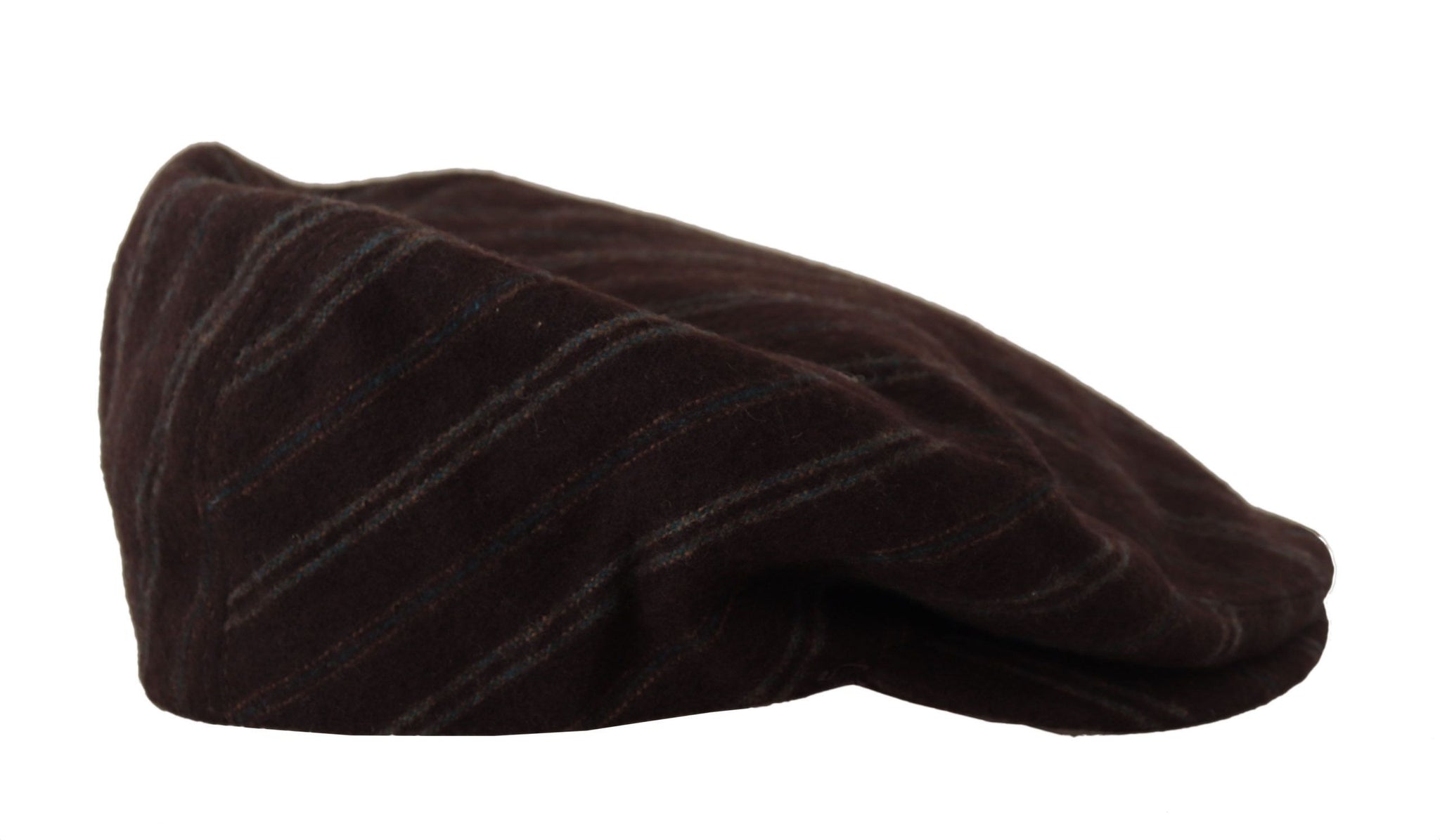 Brown Stripes Newsboy Men Capello Wool Hat