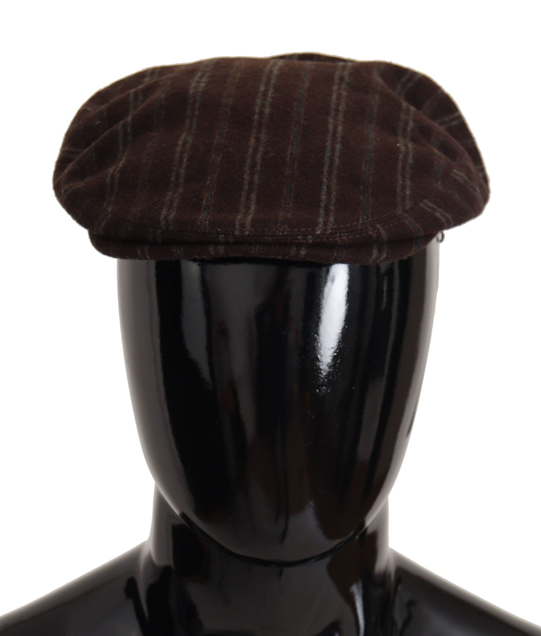 Brown Stripes Newsboy Men Capello Wool Hat