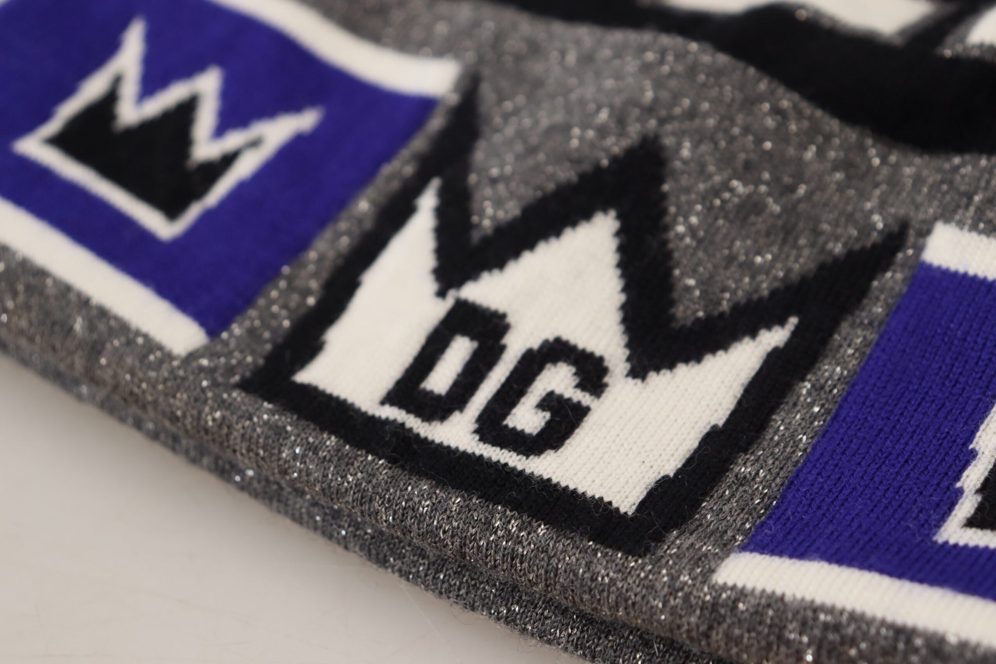 Dolce & Gabbana Multicolor DG Queen Print Winter Beanie Cap Hat