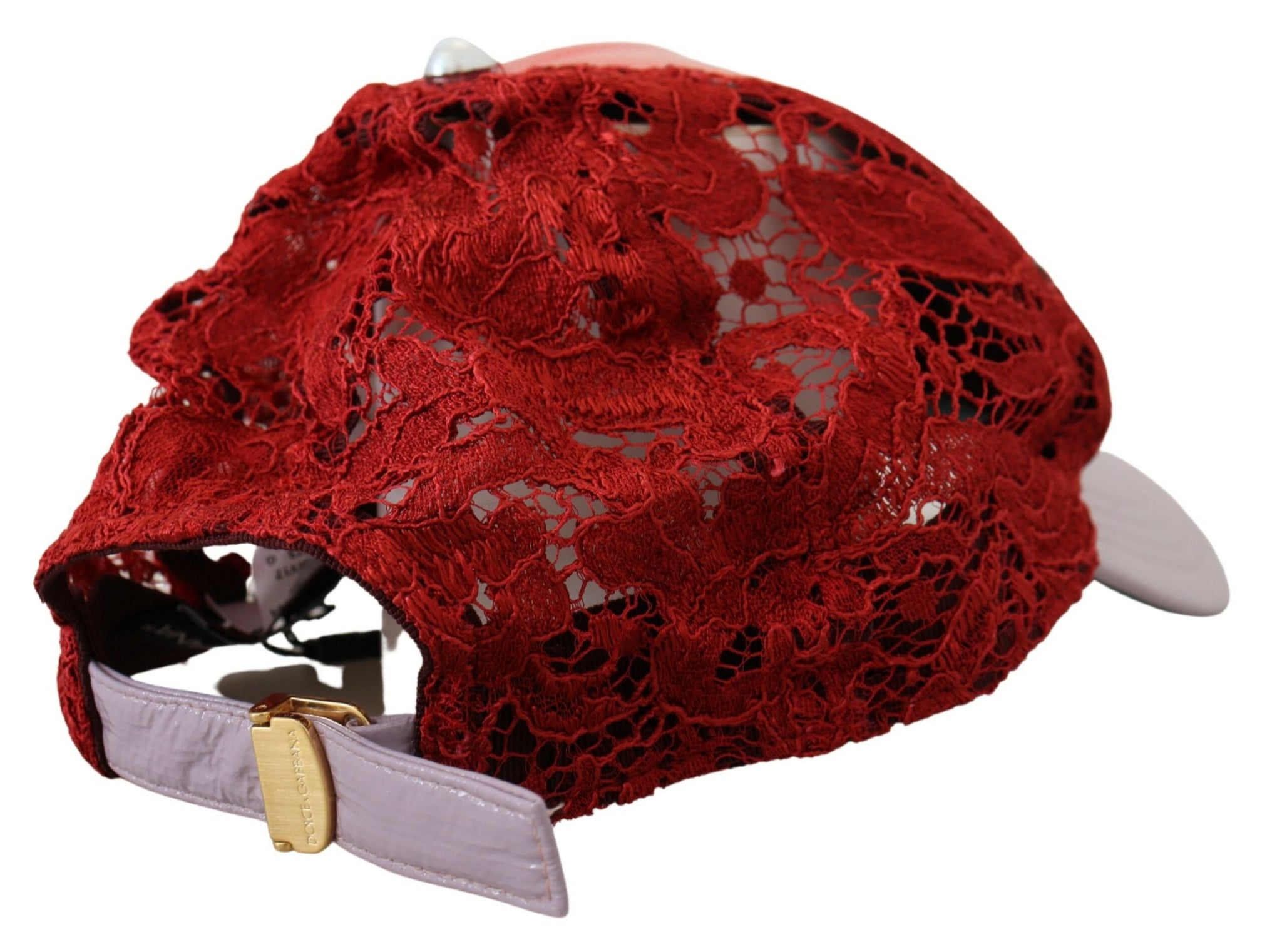 Dolce & Gabbana Multicolor Logo Floral Lace Baseball Hat