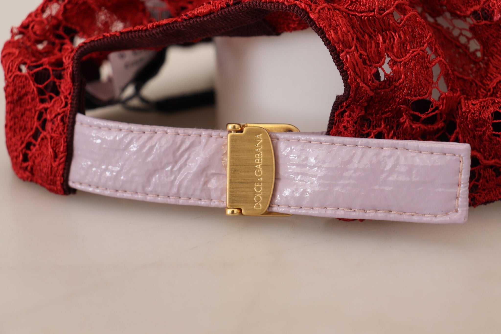 Dolce & Gabbana Multicolor Logo Floral Lace Baseball Hat