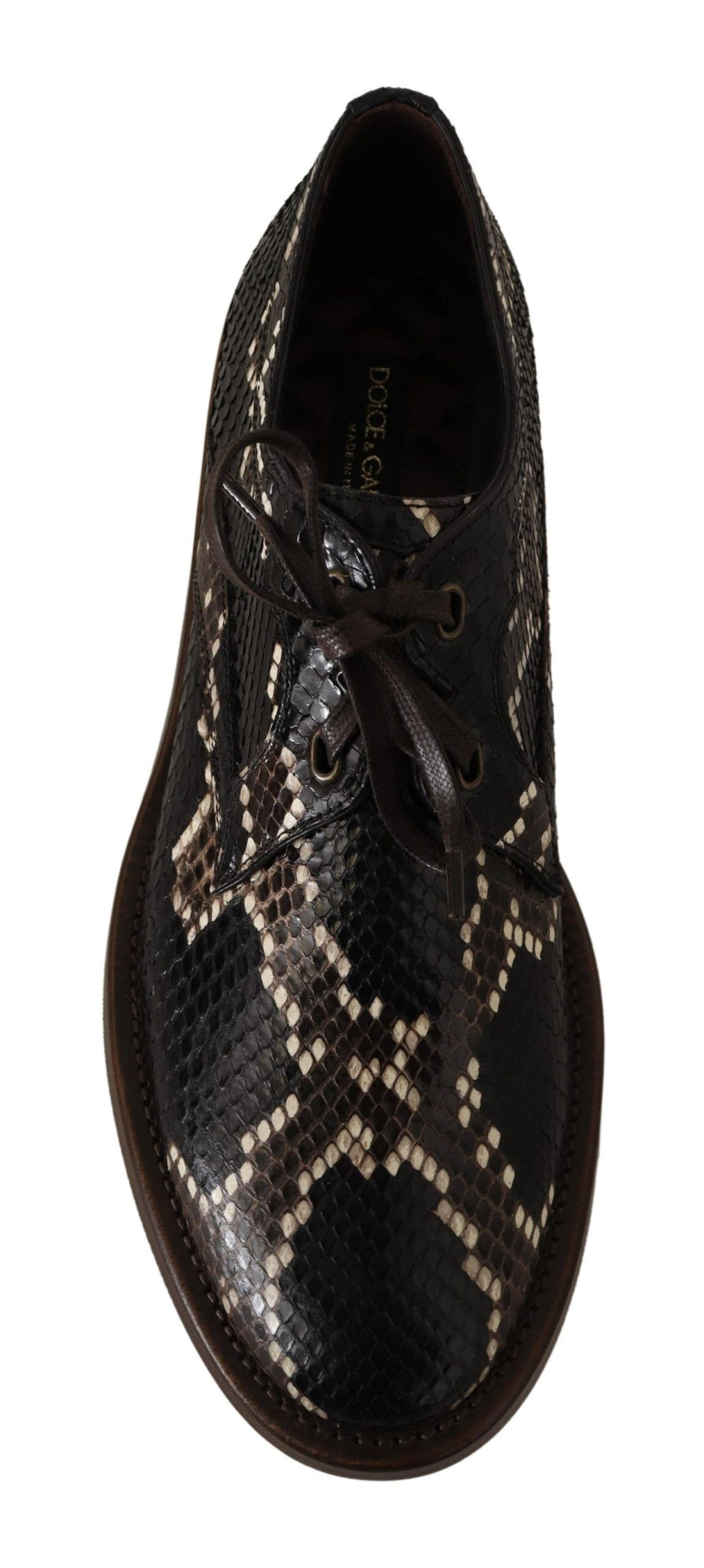 Brown Derby Exotic Leather Men Shoes