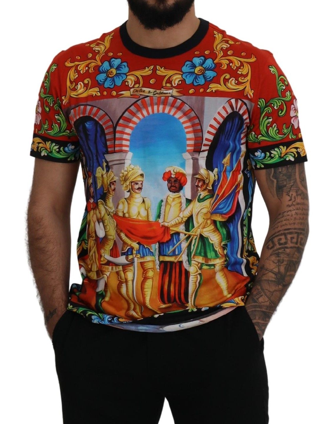 Majolica Soldier Cotton Mens Exclusive T-shirt