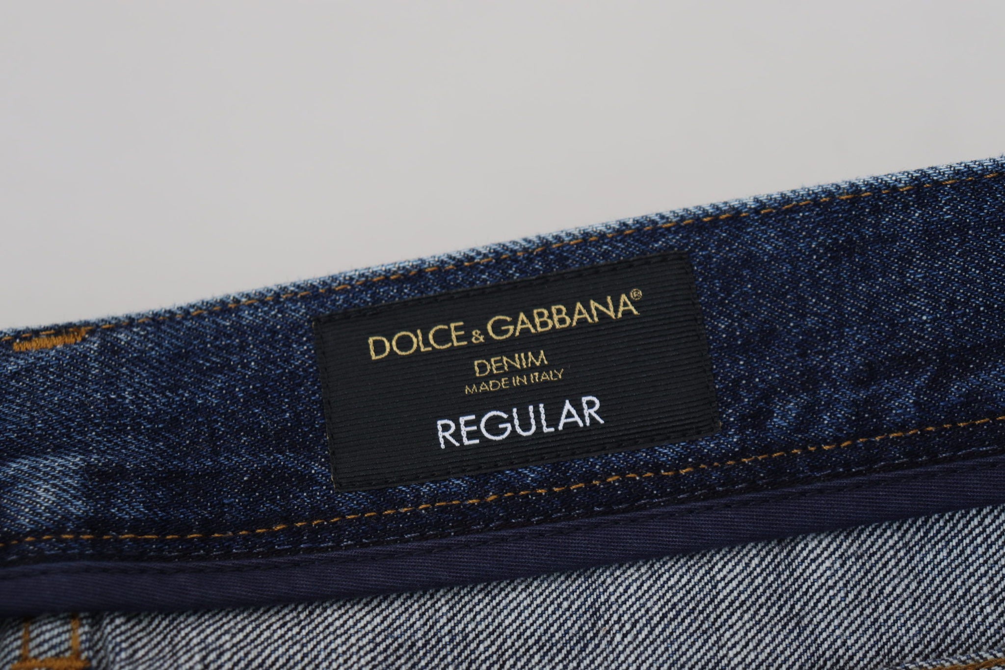 Blue Wash Cotton Regular Denim Jeans Pants