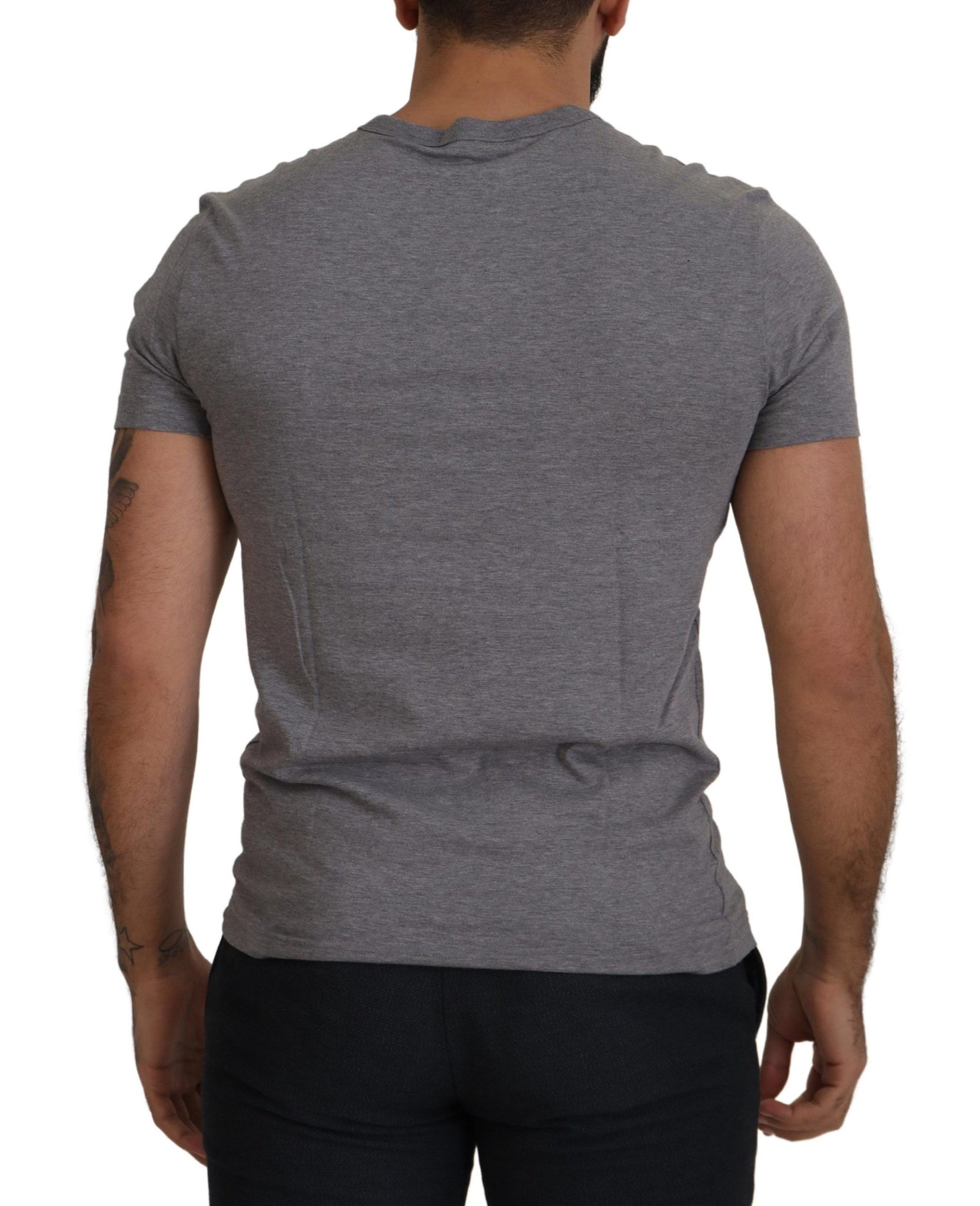 Grey DG Logo Patch Short Sleeve T-shirt