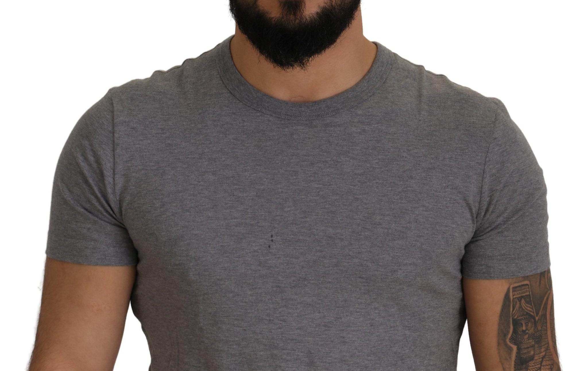 Grey DG Logo Patch Short Sleeve T-shirt