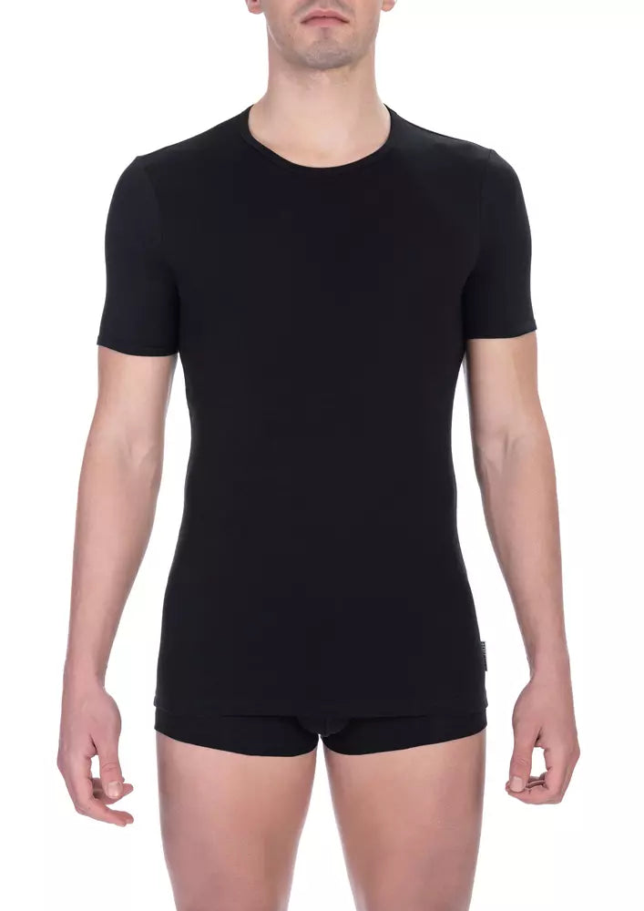 Black Cotton T-Shirt