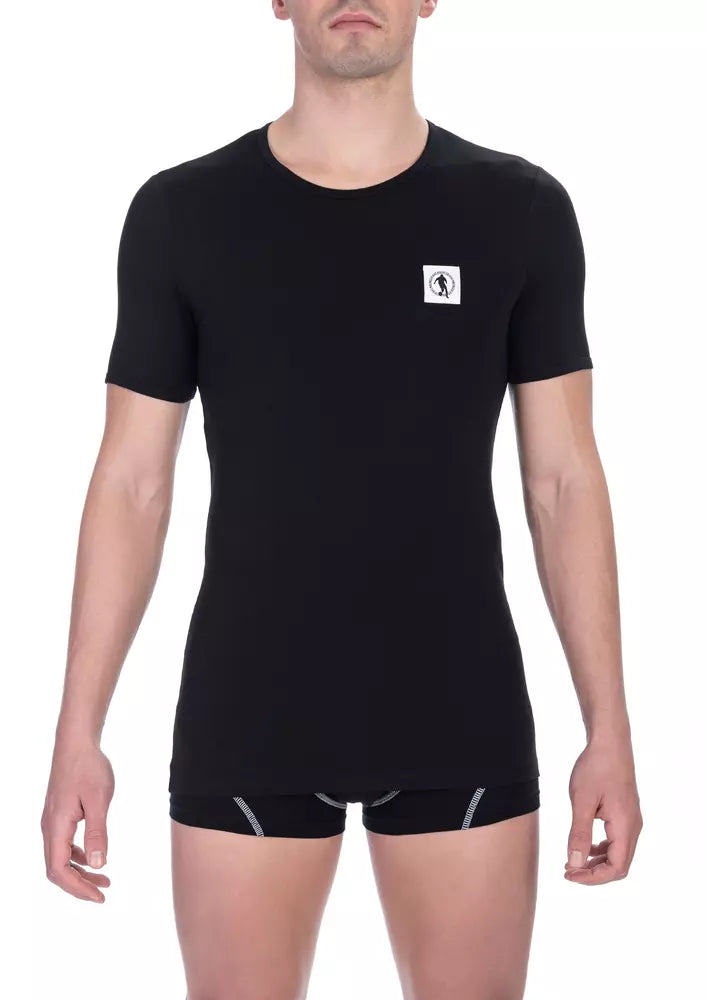 Black Cotton T-Shirt