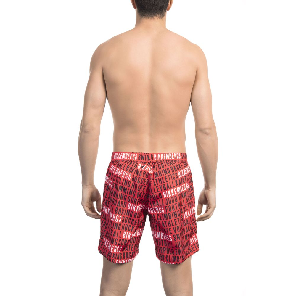 Blue Polyester Swimwear