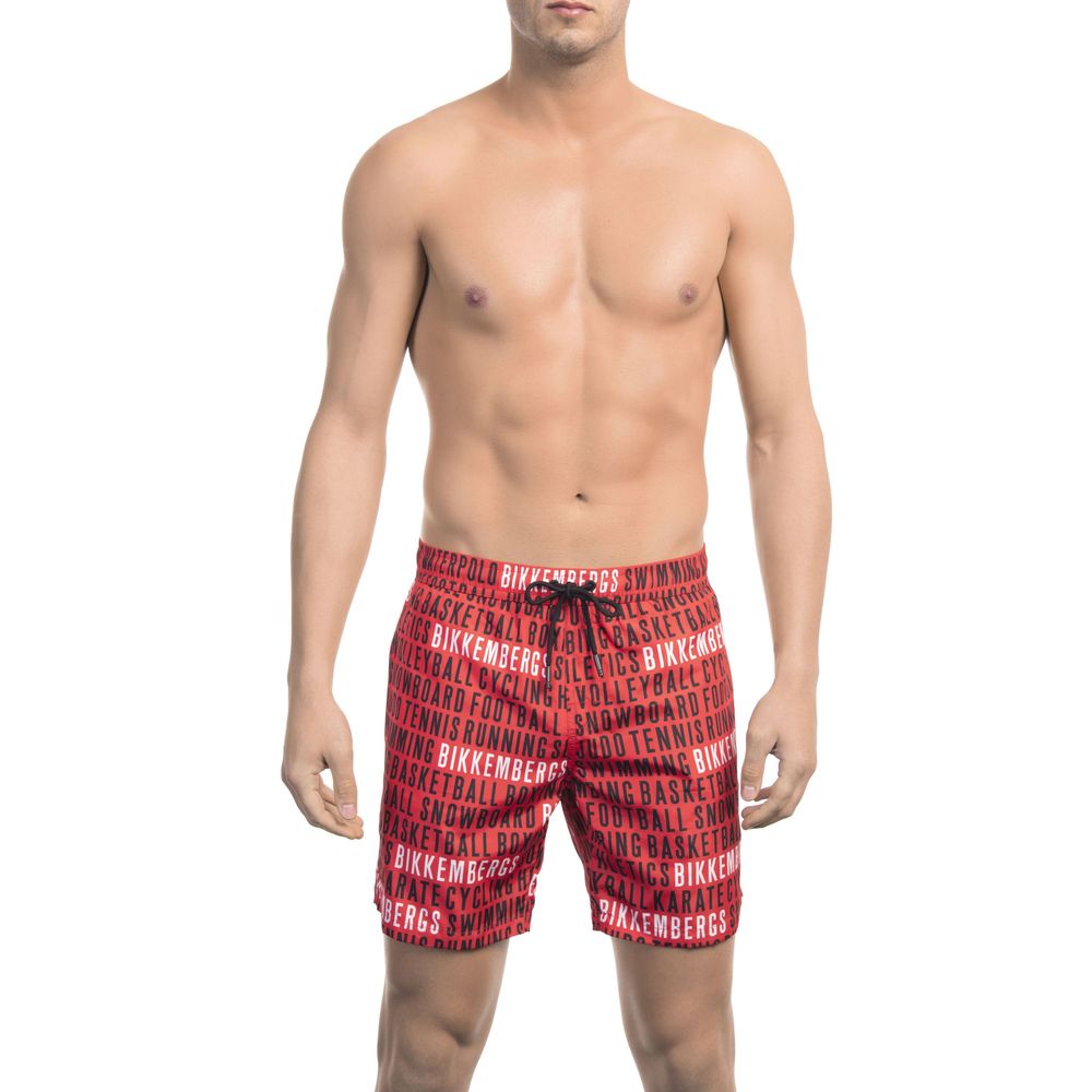Blue Polyester Swimwear