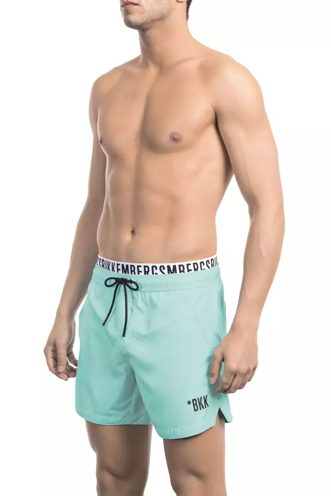 Light-blue Polyester Swimwear