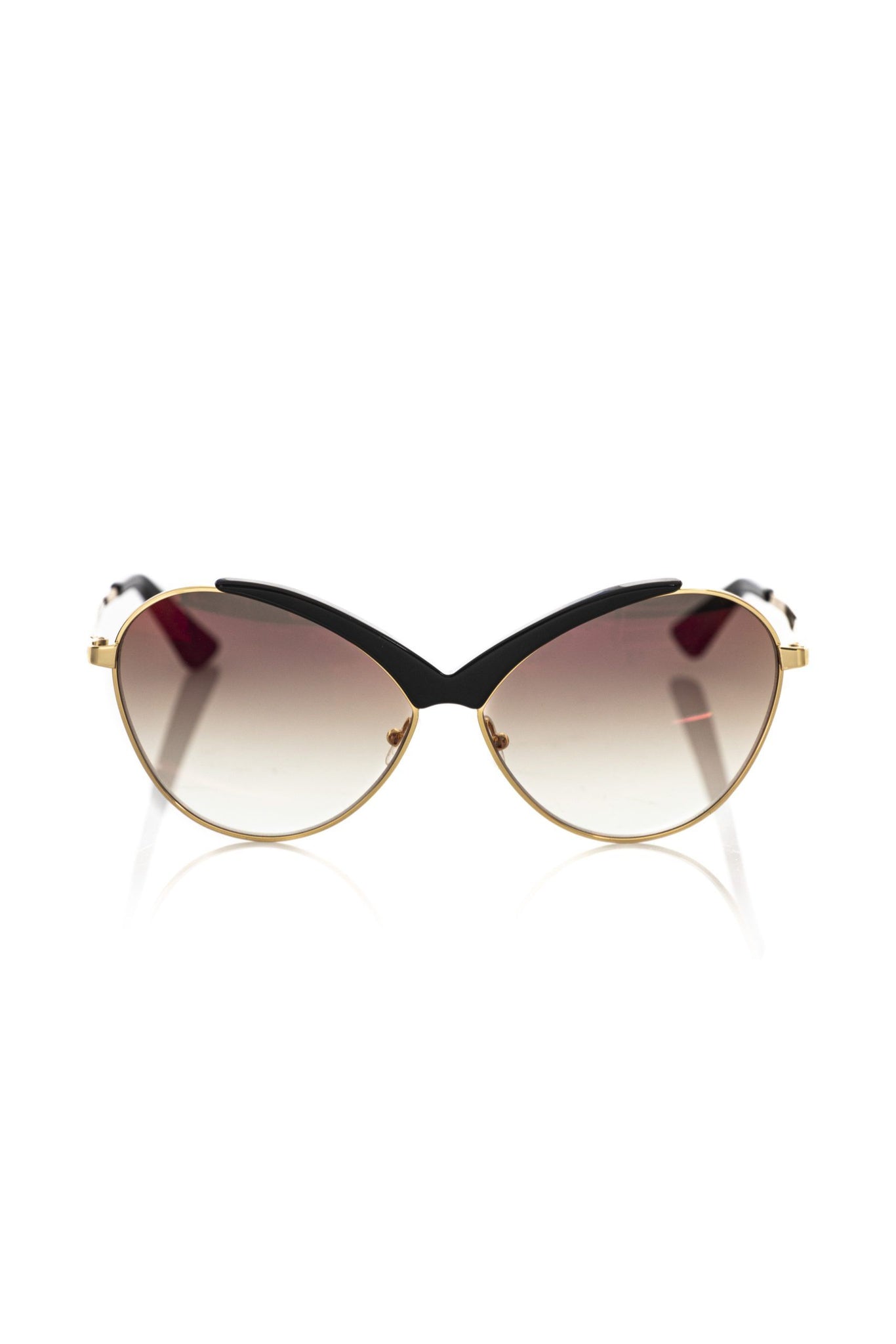 Frankie Morello Black Metallic Fibre Sunglasses