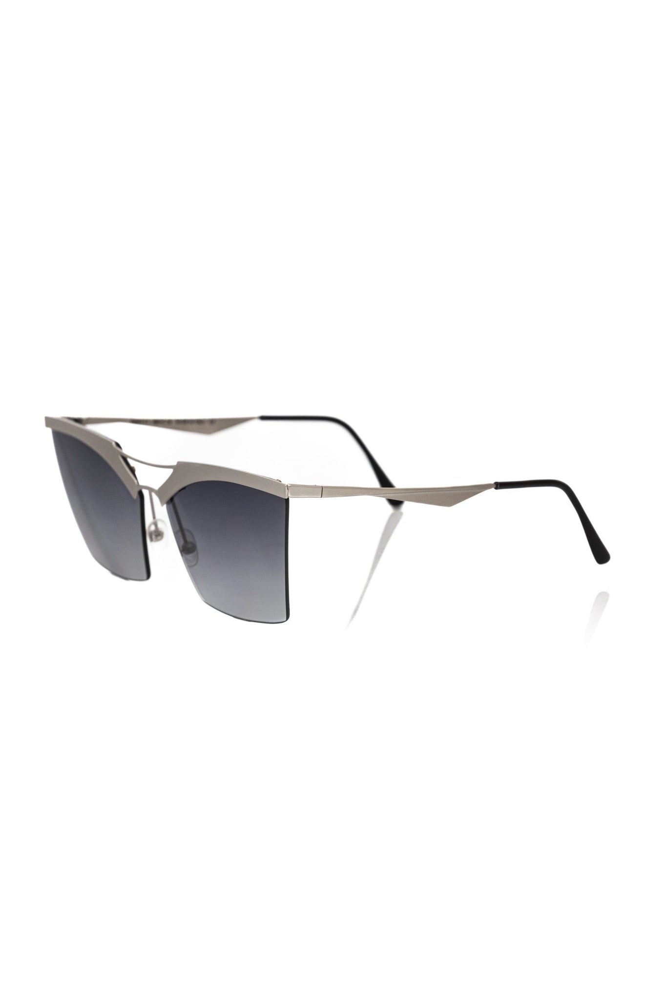 Frankie Morello Silver Metallic Fibre Sunglasses
