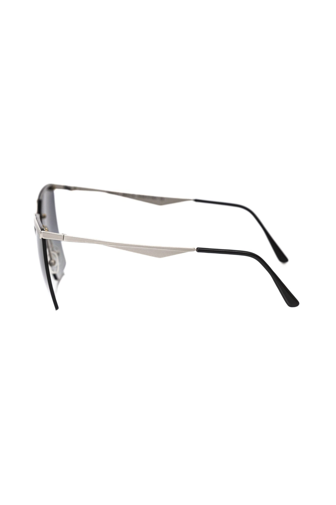 Frankie Morello Silver Metallic Fibre Sunglasses
