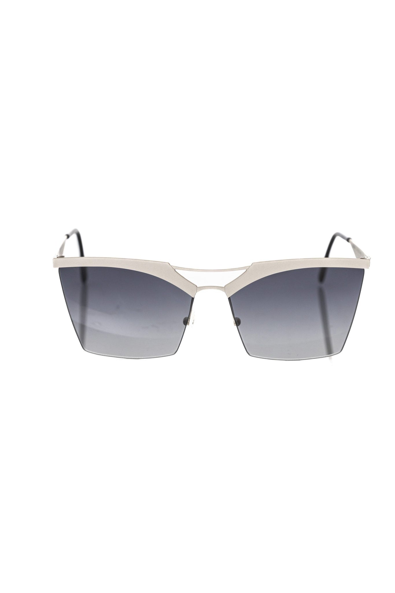 Frankie Morello Silver Metallic Fibre Sunglasses