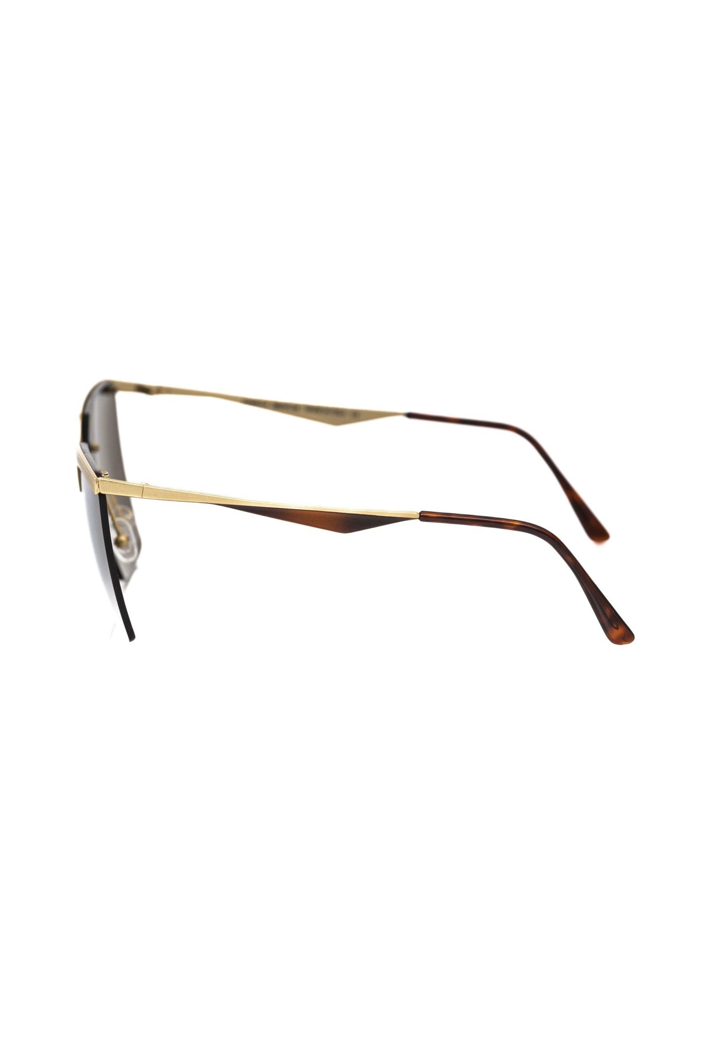 Frankie Morello Gold Metallic Fibre Sunglasses