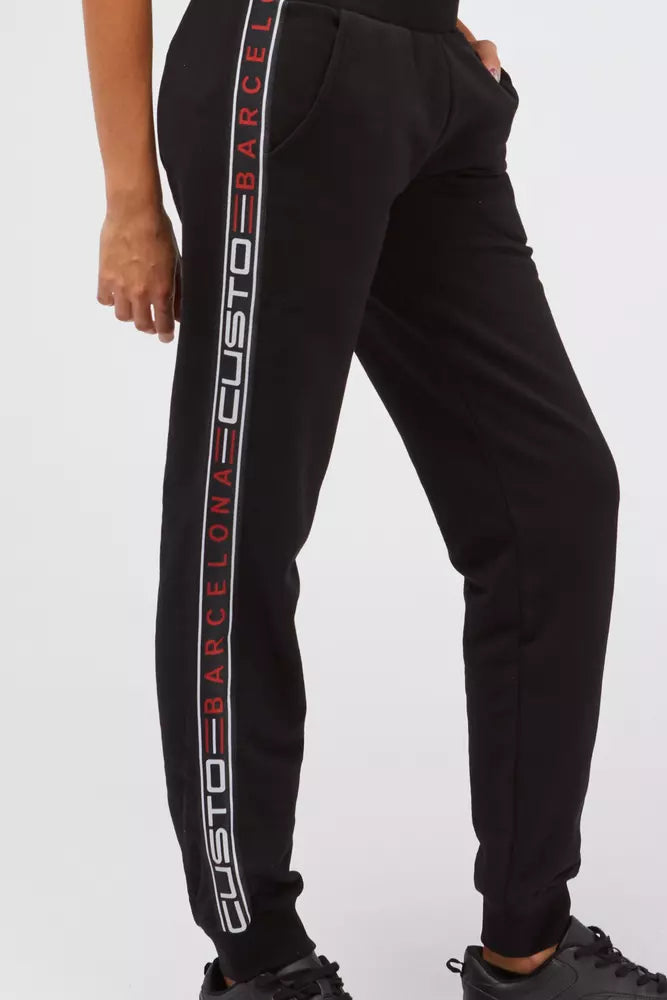 Black Cotton Jeans & Pant