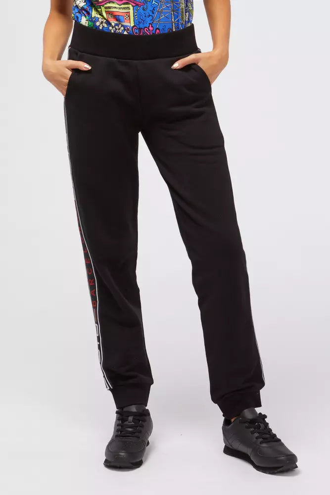 Black Cotton Jeans & Pant