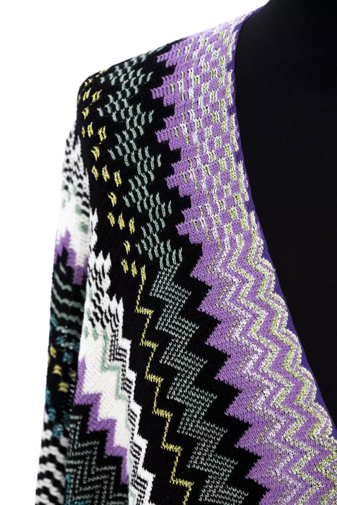 Multicolor Wool Poncho