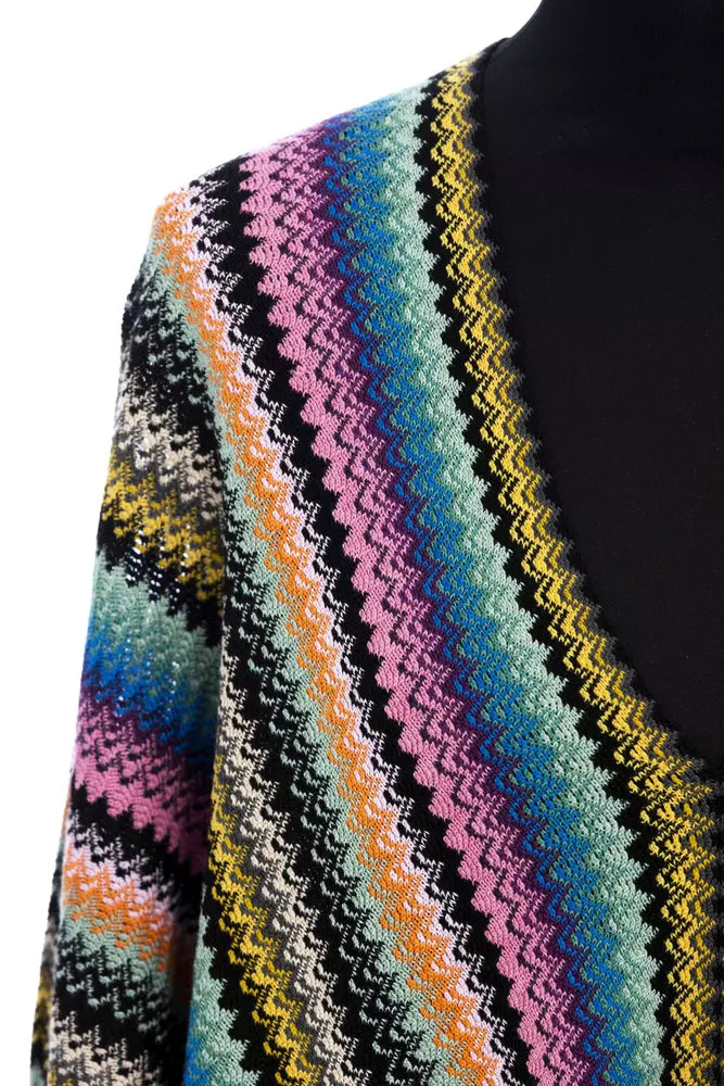 Multicolor Wool Poncho
