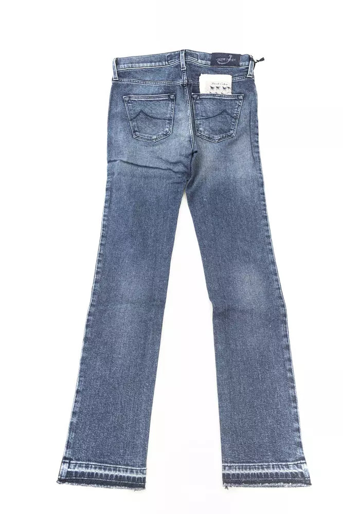 Blue Cotton Jeans & Pant