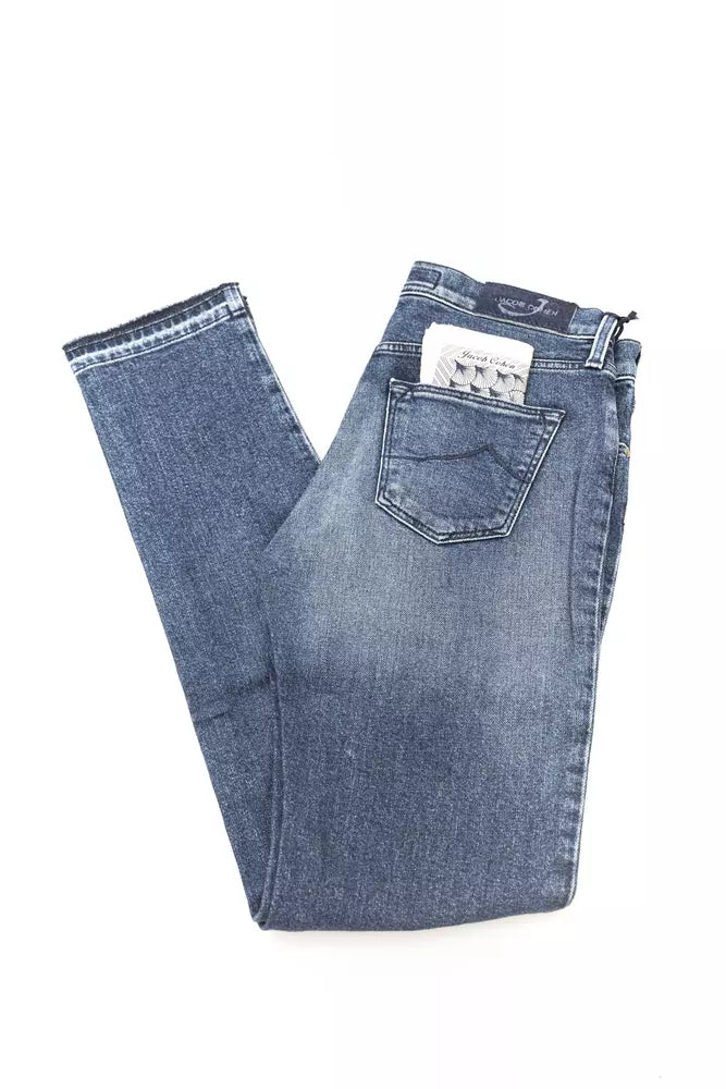 Blue Cotton Jeans & Pant