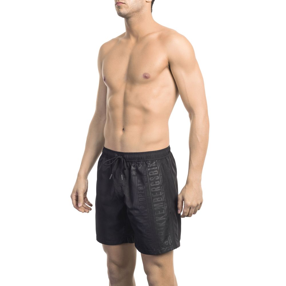 Blue Polyester Swimwear