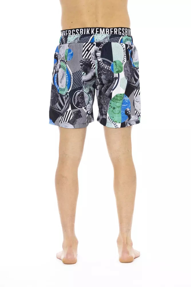 Multicolor Polyester Swimwear